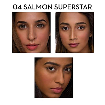 SUGAR Cosmetics Contour De Force Mini Blush for Face | Face Blusher for Face Makeup | Smooth Texture | Matte & Blendable | Paraben & Cruelty Free | 4gm | Salmon Superstar (Warm Peach Blush)  from SUGAR Cosmetics