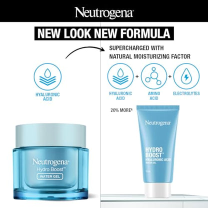 Neutrogena Hydro Boost Hyaluronic Acid Face Moisturizer 15ml | 24 hours long lasting Hydration | Oil free non sticky light water gel fast absorbing| Daily use | All Skin Types | For Men & Women 15ml  from Neutrogena