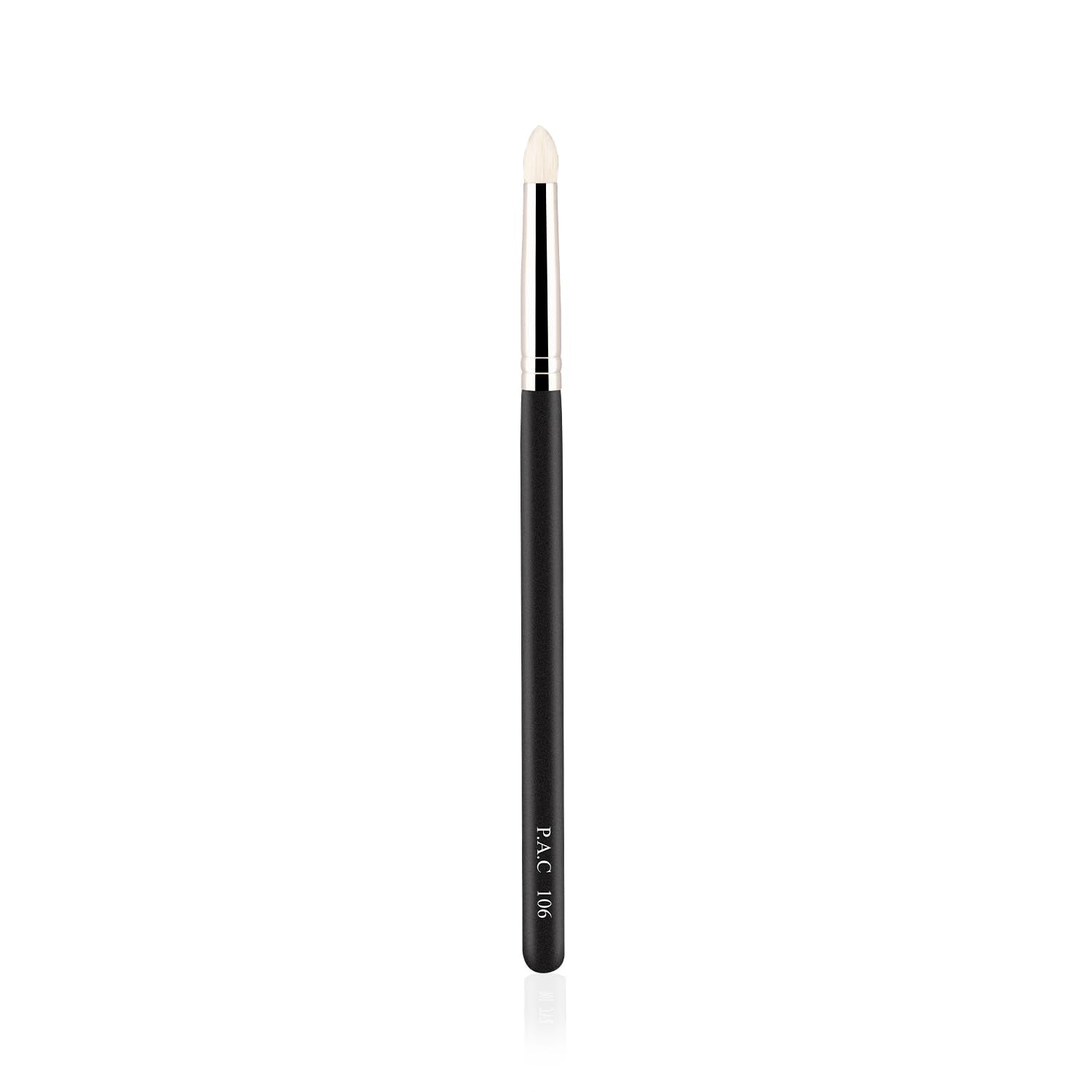 PAC Eyeshadow Brush - 106 | Synthetic Bristle Makeup brush | Blending Brush for Setting Eyeshadow Powder Formulation | Sheer Coverage Application | Black - 1 Brush  from PAC