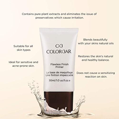 Colorbar Cosmetics Flawless Finish Primer 30 ml, Transparent |Moisturizes Skin | Gel based light weight formula |Provides Radiant & Smooth Finish primer from Colorbar
