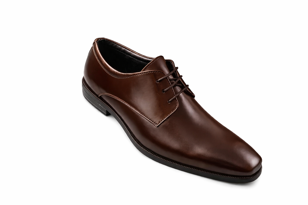 Trueman's London Men’s T-Toe Derby Shoes | Crust Leather (black / 6)