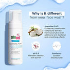 Sebamed Clear Face Cleansing Foam for Acne prone Skin 150 ml I pH 5.5 I Gentle, Effective hydrating cleanser for pimples | Face wash |men & womenl Oil Free l Clinically proven l Toxin free  from SebaMed