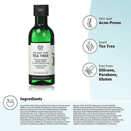 The Body Shop Vegan Tea Tree Facial Wash, 250 Ml face Wash from The body Shop
