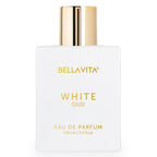 BELLAVITA White Oud 100ml | Long Lasting Unisex Perfume | Perfume for Man and Woman | Eau De Parfum | Orange, Patchouli, Musk | Oud, Citrus & Spicy Premium Fragrance