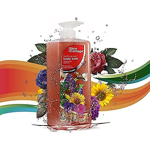 Skin Cottage Floral Fusion Essence Bath Scrub - Exfoliating Body Wash with Apricot Kernel and Jojoba Beads ( 1000 ml )  from Skin Cottage