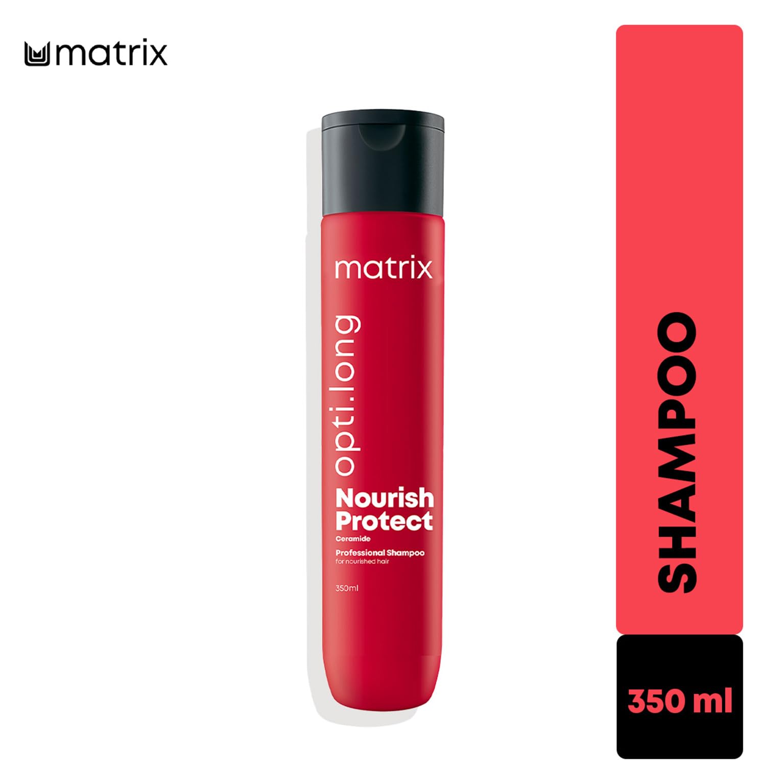 MATRIX Opti Long Professional Shampoo |For healthy, long hair with nourished lengths and split ends protection | With Ceramide | For Long hair | Paraben Free, 350ml  from Matrix