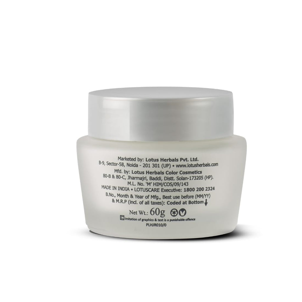 Lotus Herbals WhiteGlow Deep Moisturizing Creme I Intense moisturization I Visible glow I SPF20 PA+++ I Normal to Dry skin I 50g  from Lotus