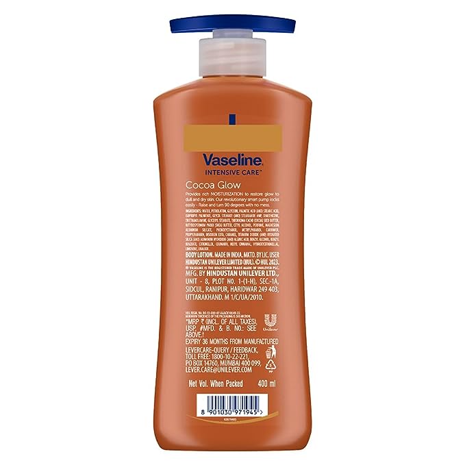 Vaseline Intensive Care Cocoa Glow Serum in Lotion with 100% Pure Cocoa & Shea Butter (400ml) body lotion from vaseline