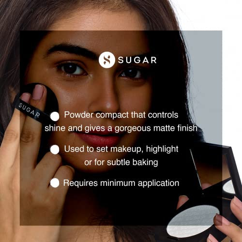 SUGAR Cosmetics - Powder Play - Translucent Compact - For Matte Finish Skin, Highlight or Subtle Baking - Oil-Controlling, Smooth Application, Long Lasting  from SUGAR Cosmetics