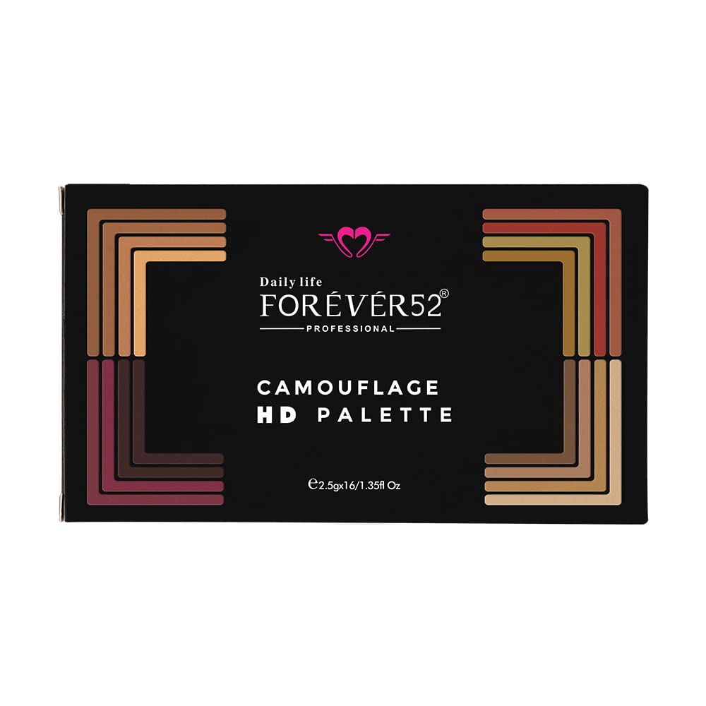 Daily Life Forever52 16 Color Camouflage HD Palette - Light Weight Multi-Purpose Matte Concealer Color Corrector Palette - CHP002 concealer from Forever52