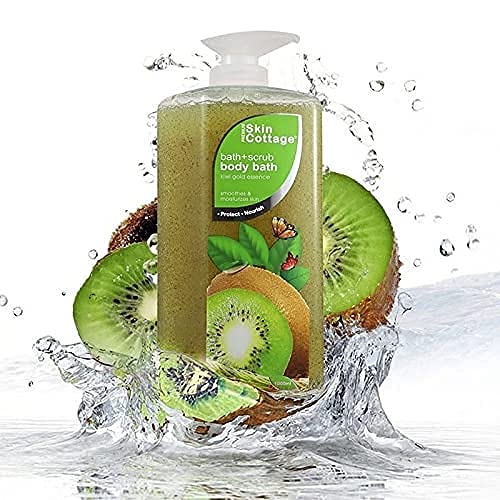 Skin Cottage Kiwi Gold Essence Bath Scrub - Exfoliating Body Wash with Apricot Kernel and Jojoba Beads (1000 ml )  from Skin Cottage