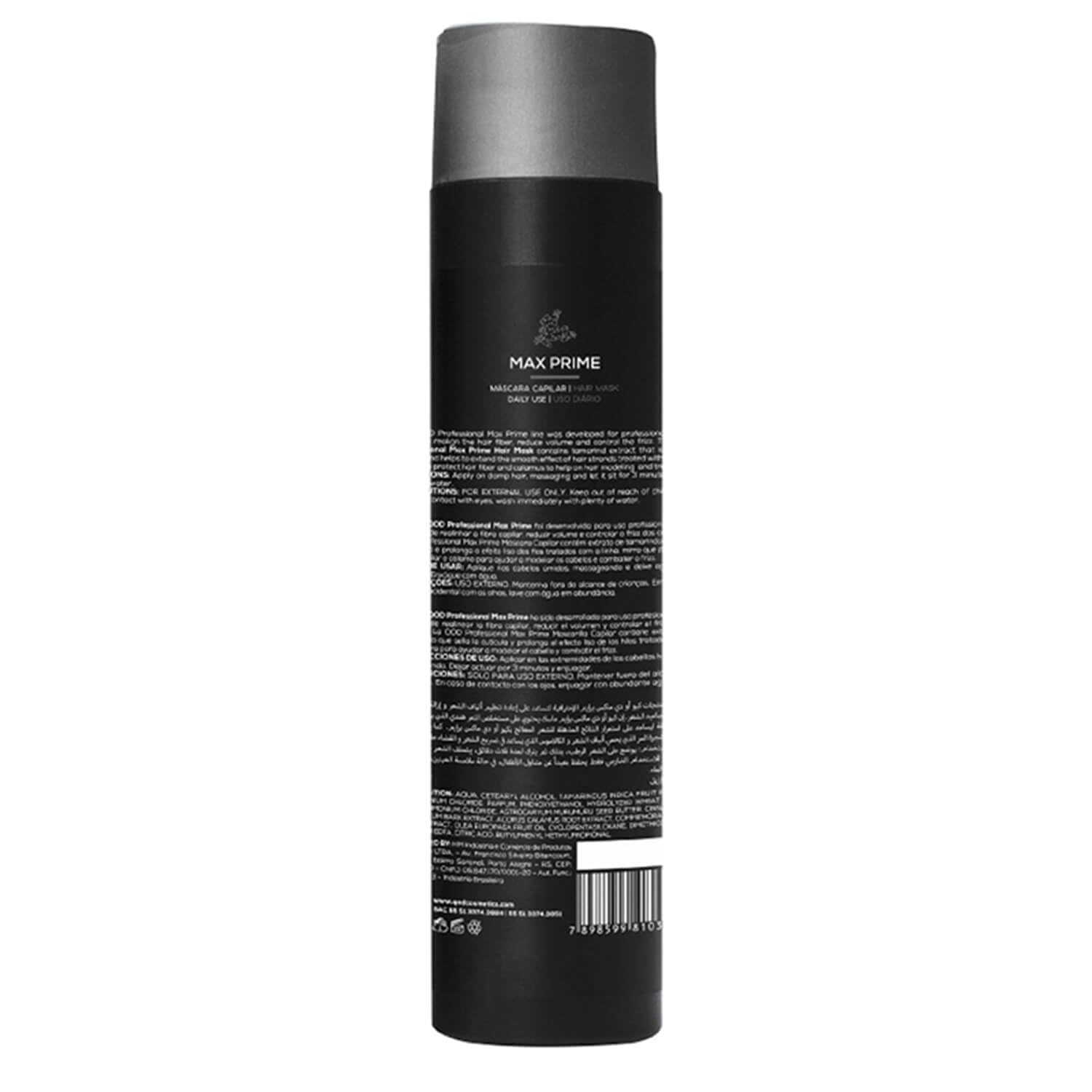Qod Professional Max Prime After Treatment Hair Mask 300Ml | Sulphate Free | Sodium Chloride Free  from QOD