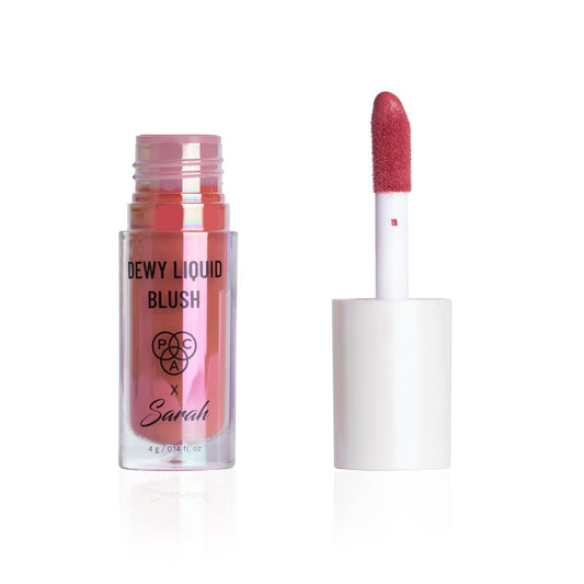 PAC X Sarah Dewy Liquid Blush (Fudge Me Not) for Face Makeup | Long-Lasting & Lightweight Liquid for Dewy Glow | Blendable & Buildable Coverage | Cruelty-Free & Vegan | Dermatologist-Tested Formula  from PAC