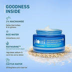 Plum 2% Niacinamide & Rice Water Oil-Free Gel Cream Moisturizer | All-Day Non-sticky Hydration | Brightens, Fades Blemishes & Dark Spots | Light | Dermatologically Tested | All Skin Types | Women & Men | 100% Vegan | 50 g  from Plum