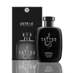 Ustraa Tattoo Cologne - 100ml - Perfume for Men | with a mix of spicy, woody and citrusy notes | Ideal for night occasions | Long-lasting fragrance with no gas perfume from Ustraa