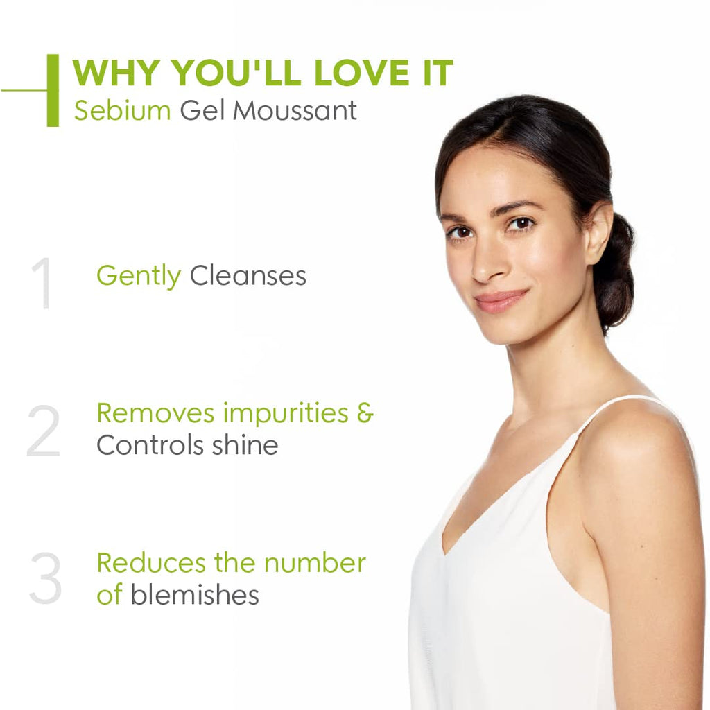 Bioderma Sebium Gel Moussant Purifying Cleansing Foaming Gel Combination To Oily Skin, 100ml cleansing foam from Bioderma