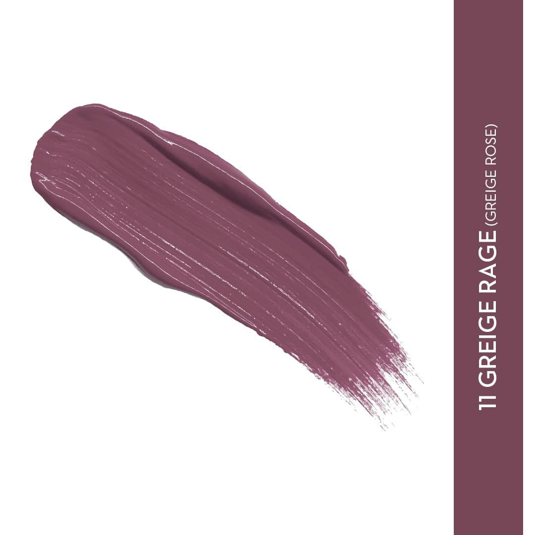 SUGAR Cosmetics - Smudge Me Not - Liquid Lipstick - 11 Greige Rage (Greige Rose) - 4.5 ml - Ultra Matte Liquid Lipstick, Transferproof and Waterproof, Lasts Up to 12 hours  from SUGAR Cosmetics