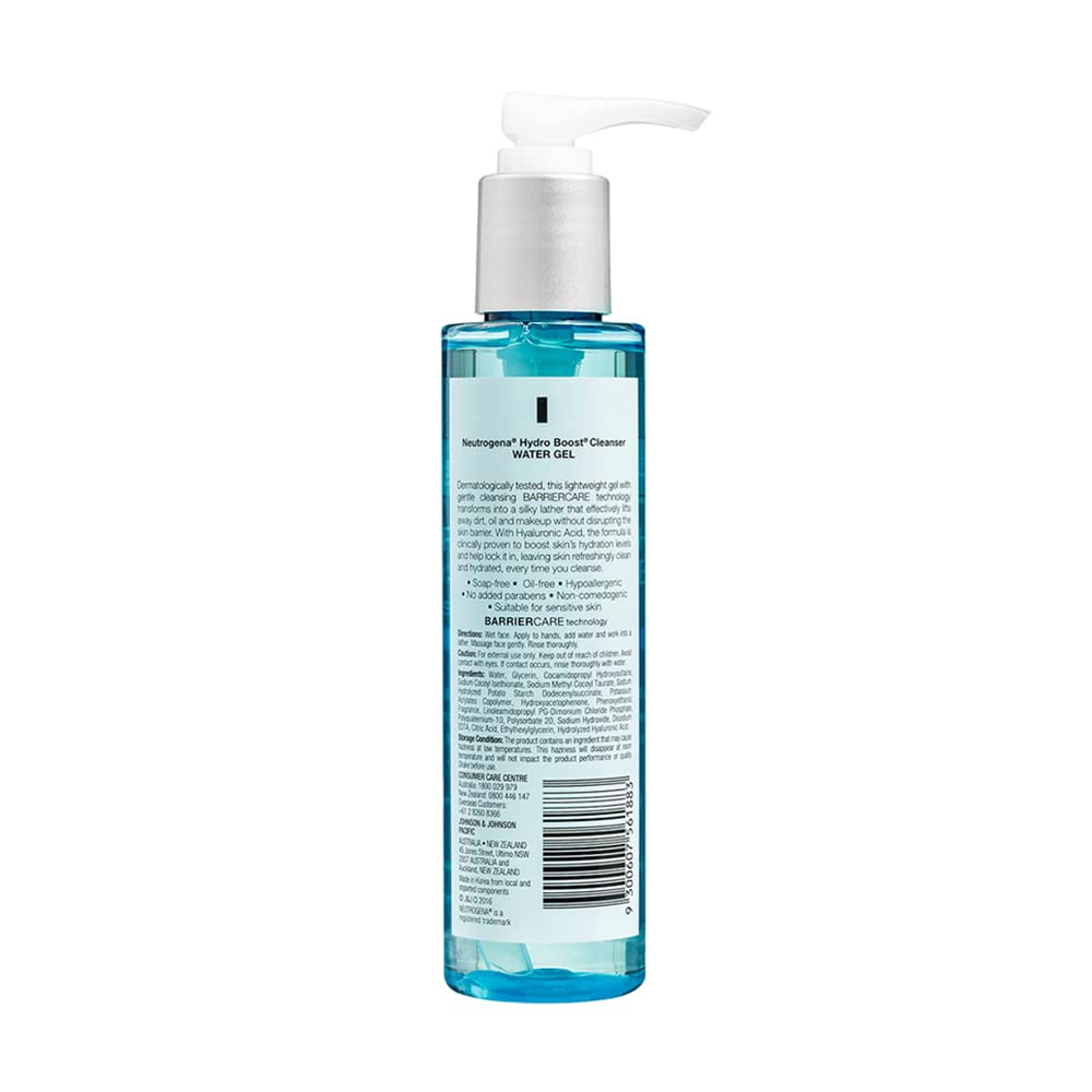 Neutrogena Hydro Boost Water Gel Cleanser, Transparent, 145 ml (26829085)  from Neutrogena