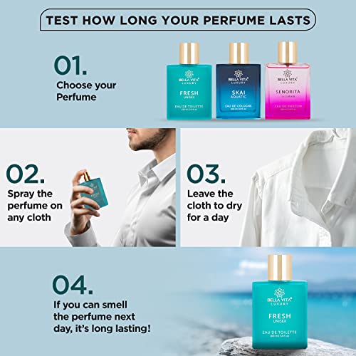 Bella Vita Luxury FRESH Eau De Toilette Unisex Perfume for Men