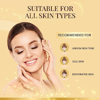 Ozone Illuminous Gold Facial Kit | For All Skin Type | With 6 Easy Step Organic Facial Kit For Natural Golden Glow, Radiant & Luminous Skin | For Men & Women | 60 gm (Single Use)  from Ozone