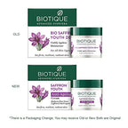 Biotique Bio Saffron Dew Youthful Moisturizer Cream | Protects Skin Cells | Prevents Ageing And Retains Youthful Glow | 100% Botanical Extracts | Suitable For All Skin Types | 50G Moisturizer from Biotique