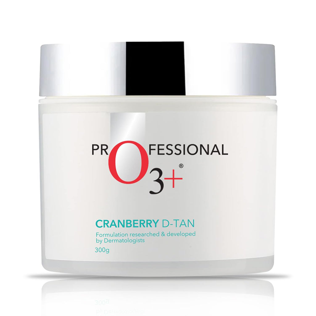 O3+ Cranberry D Tan with Natural Extracts for Tan Removal, Sun Damage Protection and Skin Whitening - For Oily Skin (De Tan 300 g)  from O3+