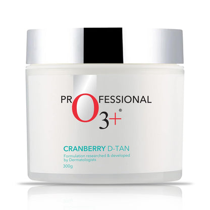 O3+ Cranberry D Tan with Natural Extracts for Tan Removal, Sun Damage Protection and Skin Whitening - For Oily Skin (De Tan 300 g)  from O3+