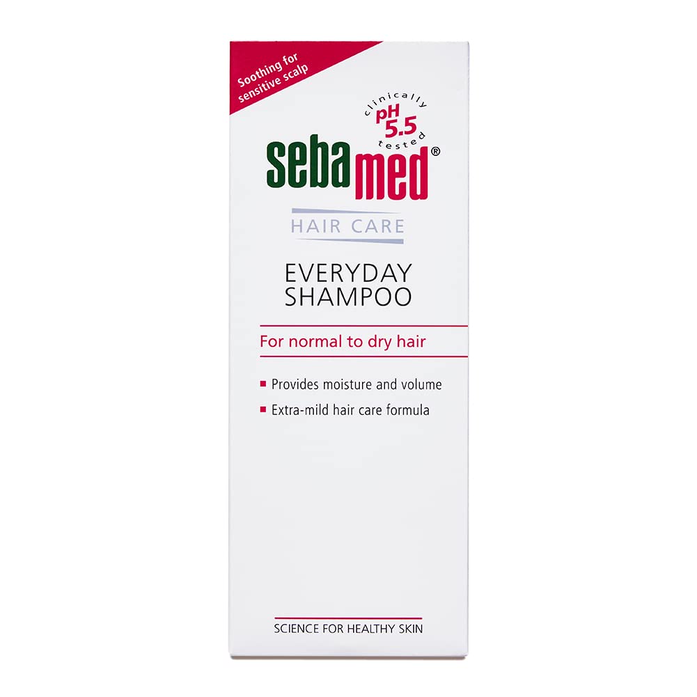 SebaMed Everyday Shampoo 200 Ml|Ph 5.5|Normal To Dry Hair|Mild|Gives Moisture&Volume|Phthalates&Sls And Parabens Free|Men&Women L Shampoo For Dry Scalp Toxin Free L Clinically Proven L Toxin Free  from SebaMed