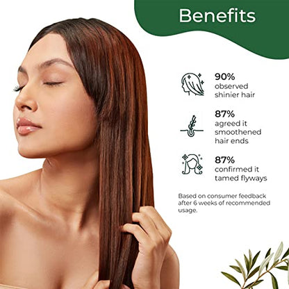 PILGRIM Amazonian Patuá & Hyaluronic Acid Smoothening Hair Serum For Dry & Frizzy Hair, Serum For Hair Smoothening, Hydrates & Detangles, Smoothens Rough Ends, Hair Serum For Unisex, 100ml hair serum from Pilgrim