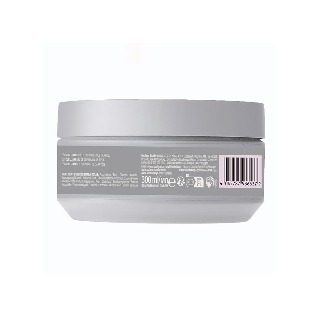 Schwarzkopf Professional OSiS+ Curl Jam - Curl Defining Gel for Hair styling I Light Hold I For natural shine and Soft Bouncy Curls | Protection against Humdity | Provides intense Moisture | Vegan | Glycerin | 300 ml  from OSiS+