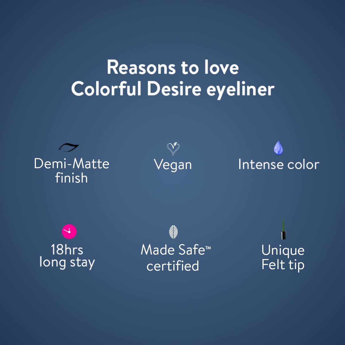 Belora Paris Colorful Desire Eyeliner | Matte Finish Liquid Eyeliner|Long stay 18 Hours | Smudgeproof |Waterproof | Intense Pigmentation -Sky High Blue  from Belora