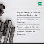 Joy Charcoal Face Wash for Oil Control & Dirt Removal (150ml) | Fights Pollution, Blackheads, Acne & Pimples | Activated Charcoal Face Wash For Oily Skin For Men & Women  from JOY
