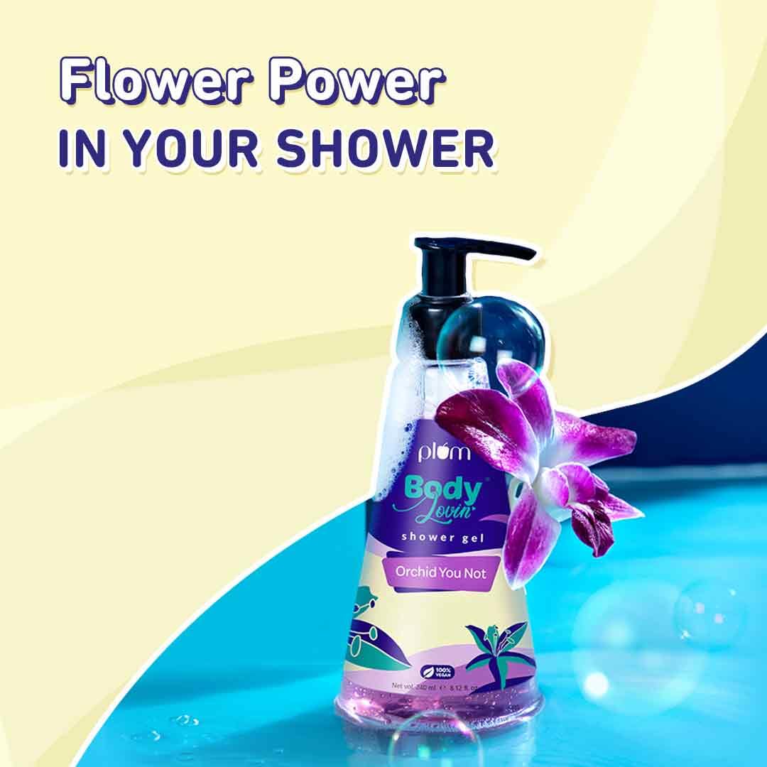 Plum BodyLovin' Orchid-You-Not Shower Gel | SLS-Free Body Wash For Women | Long Lasting Fresh Floral Fragrance | Aloe-Infused Nourishing Body Cleanser For Soft & Smooth Skin (240 ml)  from Plum