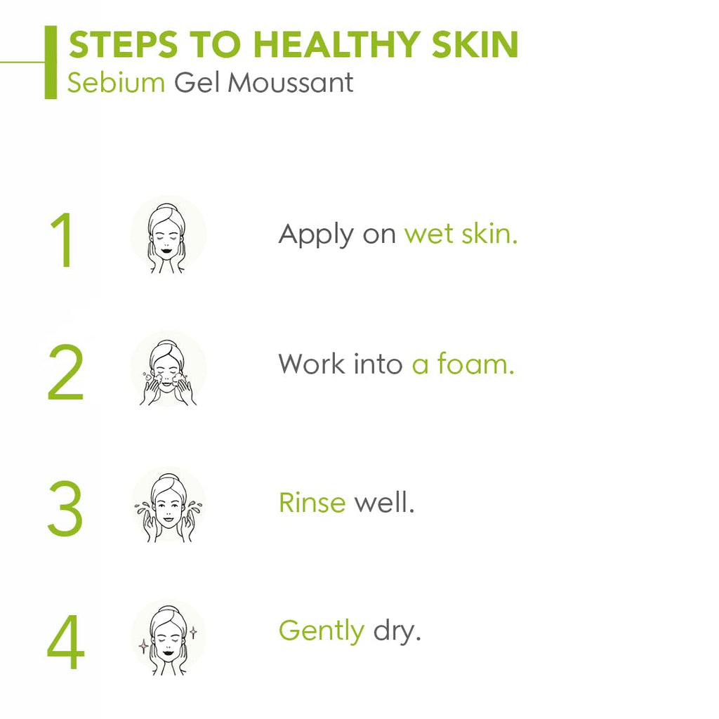 Bioderma Sebium Gel Moussant Purifying Cleansing Foaming Gel Combination To Oily Skin, 100ml cleansing foam from Bioderma