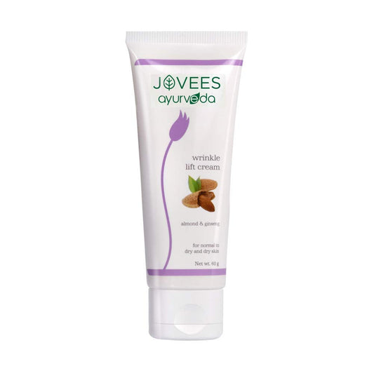 Jovees Herbal Almond & Ginseng Wrinkle Lift Face Cream, 60 gms | Anti-Wrinkle & Anti-Ageing Face Cream| All Skin Types | Paraben & Alcohol Free | 60gm  from JOVEES