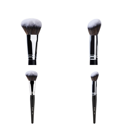 PAC Blush Brush 214 | Synthetic Bristle Makeup brush | Blending Brush for Setting Powder Formulation | Medium Coverage Application | Black - 1 Brush  from PAC