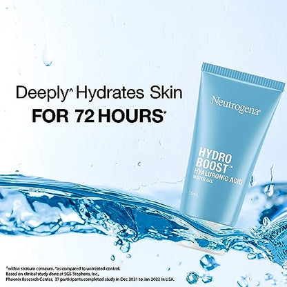Neutrogena Hydro Boost Hyaluronic Acid Face Moisturizer 15ml | 24 hours long lasting Hydration | Oil free non sticky light water gel fast absorbing| Daily use | All Skin Types | For Men & Women 15ml  from Neutrogena
