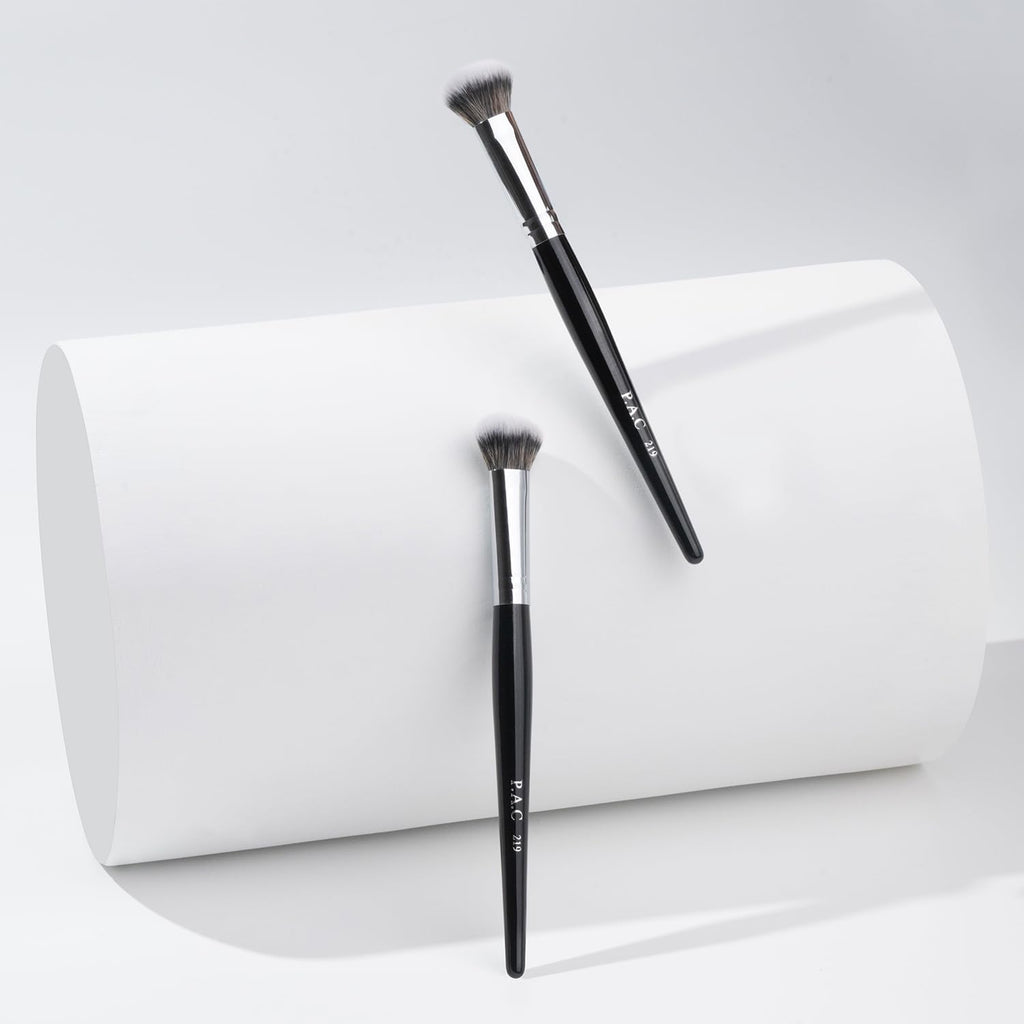 PAC Concealer Brush 219 for Women with soft bristles | Multipurpose Brush Can be used to highlight & brighten your face & for precise contouring | Works with Cream, Liquid and Powder Formulations  from PAC