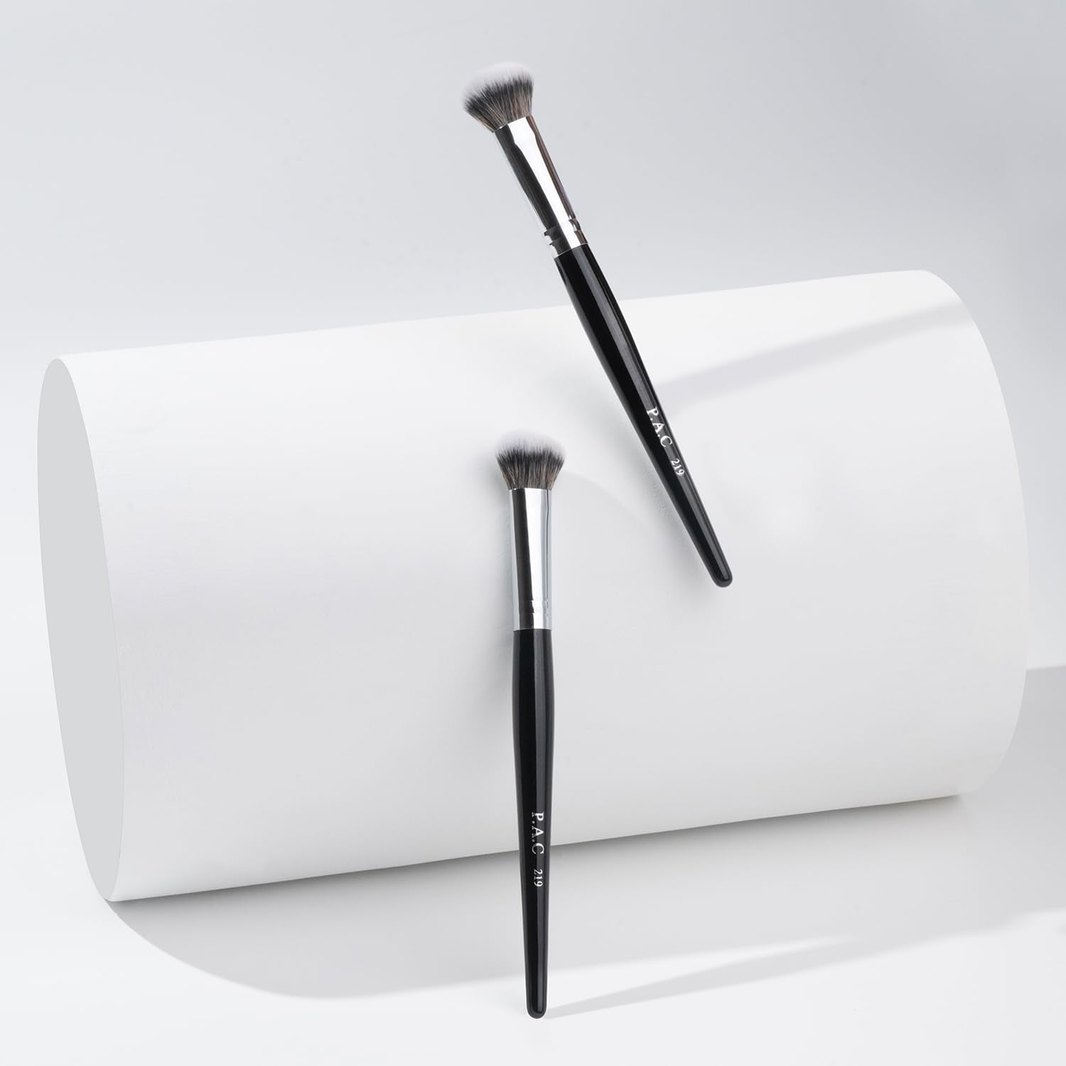 PAC Concealer Brush 219 for Women with soft bristles | Multipurpose Brush Can be used to highlight & brighten your face & for precise contouring | Works with Cream, Liquid and Powder Formulations  from PAC