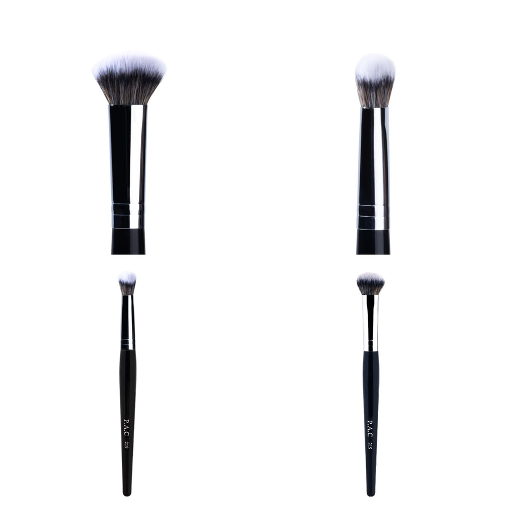 PAC Concealer Brush 219 for Women with soft bristles | Multipurpose Brush Can be used to highlight & brighten your face & for precise contouring | Works with Cream, Liquid and Powder Formulations  from PAC