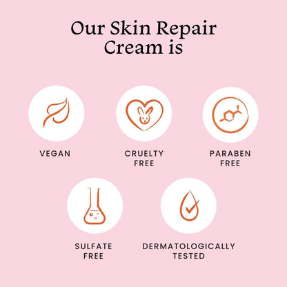 Foxtale Skin Repair Cream with Olive Leaf Extract, Provitamin B5 and Niacinamide for Dry and Sensitive Skin Types, Men & Women, 50g  from FoxTale