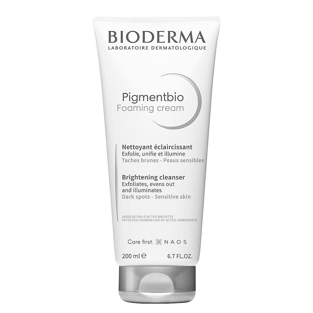 Bioderma Pigmentbio Foaming Cream Brightening Exfoliating Cleanser (Face & Body Wash) For Brightened Skin, 200 ml cleanser from Bioderma