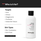 Minimalist 2% Salicylic Acid + LHA Face Cleanser With Zinc For Reducing Sebum & Acne