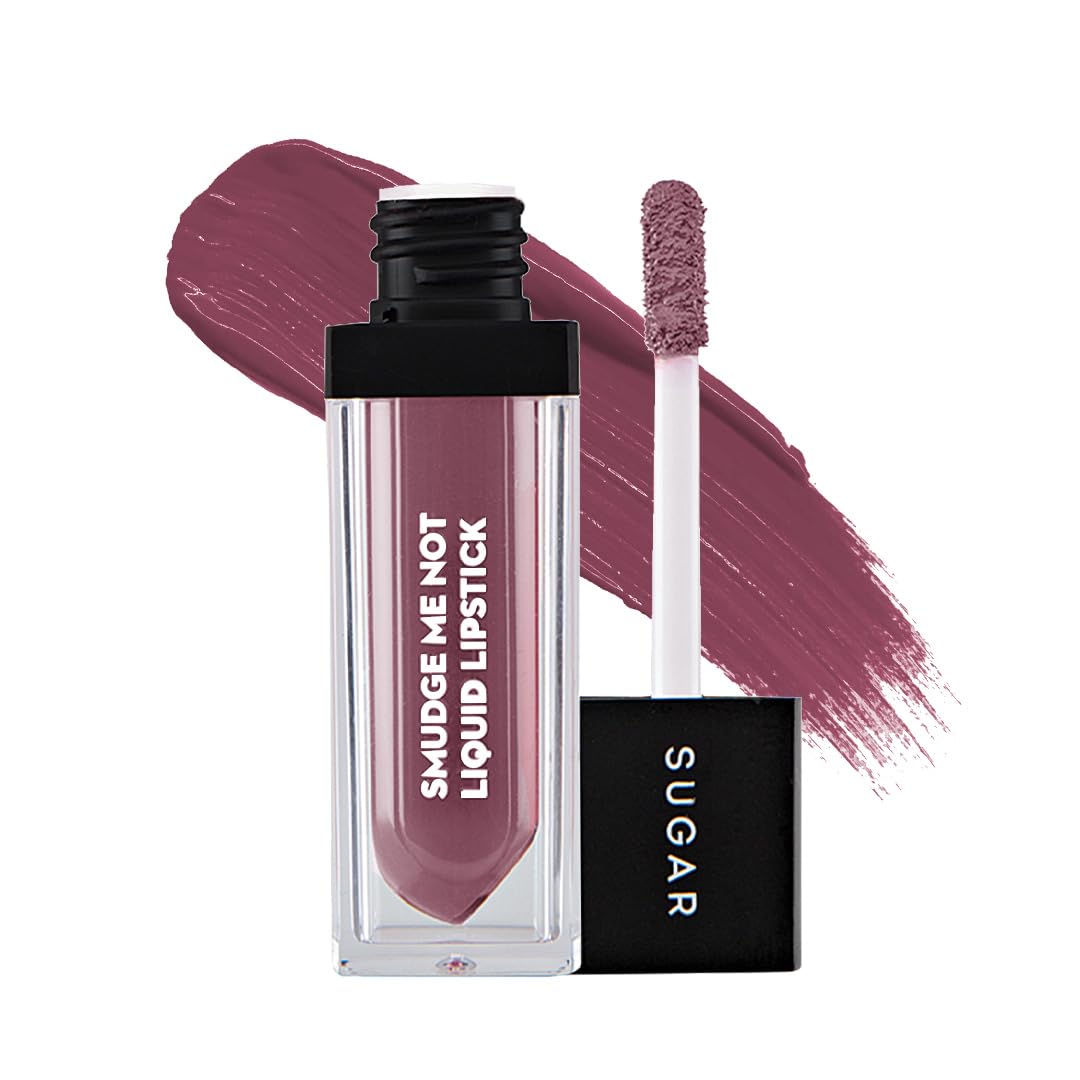 SUGAR Cosmetics - Smudge Me Not - Liquid Lipstick - 16 Bare Flair (Rose Brown) - 4.5 ml - Ultra Matte Liquid Lipstick, Transferproof and Waterproof, Lasts Up to 12 hours  from SUGAR Cosmetics