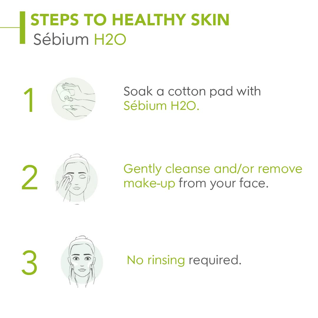 Bioderma Sébium H2O Purifying Micellar Cleansing Water and Makeup Removing Solution for Combination to Oily Skin 100 ml  from Bioderma