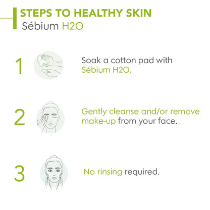 Bioderma Sébium H2O Purifying Micellar Cleansing Water and Makeup Removing Solution for Combination to Oily Skin 100 ml  from Bioderma