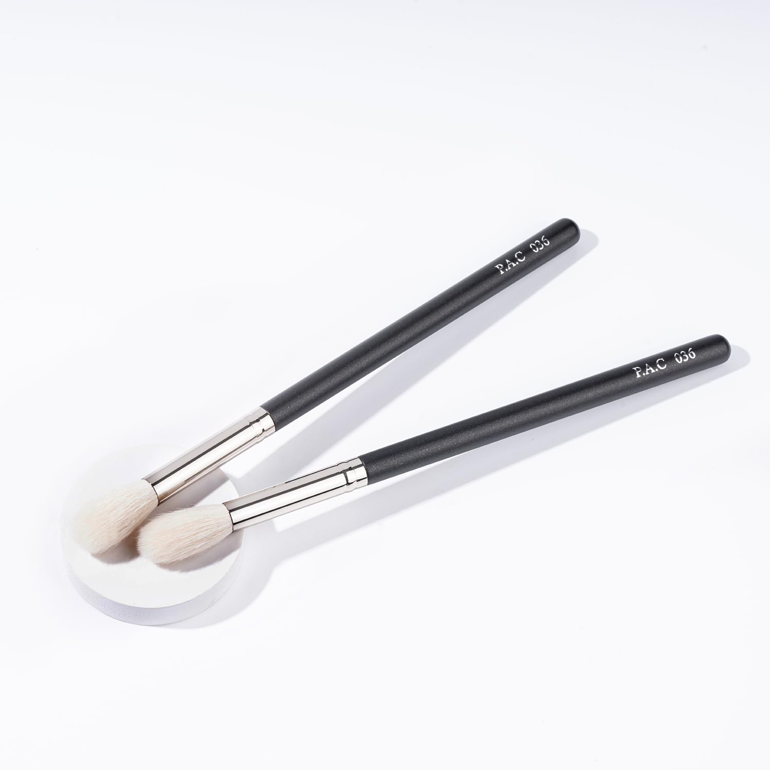 PAC Powder Brush 036 | Synthetic Bristle Makeup Brush | Blending Brush for Setting Powder Formulation | Medium Coverage Application | Black - 1 Brush  from PAC
