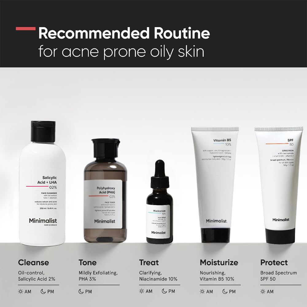 Minimalist 2% Salicylic Acid + LHA Face Cleanser With Zinc For Reducing Sebum & Acne