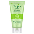 Simple Kind To Skin Refreshing Facial Wash 150 ml | 100% Soap-Free Facewash that doesn't dry out your skin| For All Skin Types  from simple