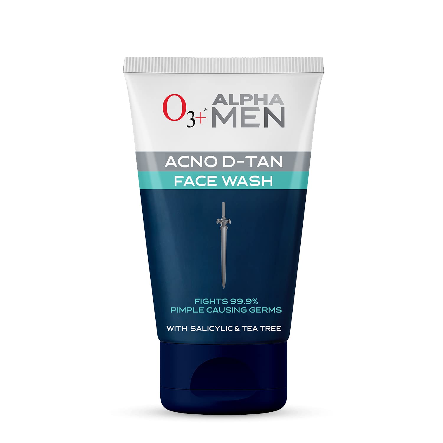 O3+ ALPHA MEN Acno D-TAN Face Wash with Tea Tree 100g for Oily Skin | Detan Face Wash for TAN Removal | Removes Acne and Dirt  from O3+